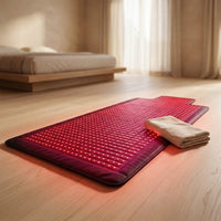 2026 Upgraded All-In-One Red Light Therapy Mat Full Body, FSA&HSA Eligible,75” X 35” Medical-Grade TPU Red Light Blanket with 2600 Dual-Wavelength Leds (660Nm Red & 850Nm NIR) for Pain Relief — Studio Shot