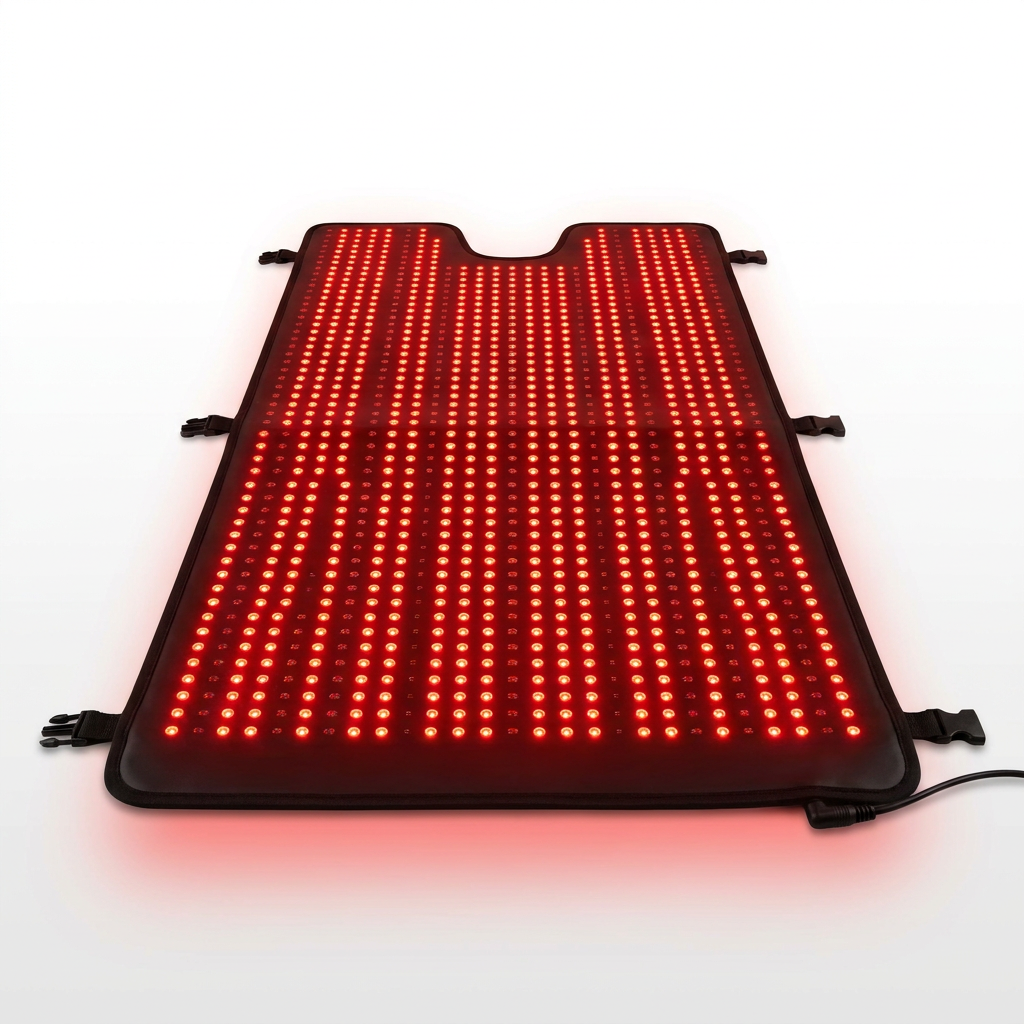 2026 Upgraded All-In-One Red Light Therapy Mat Full Body, FSA&HSA Eligible,75” X 35” Medical-Grade TPU Red Light Blanket with 2600 Dual-Wavelength Leds (660Nm Red & 850Nm NIR) for Pain Relief — Studio Shot