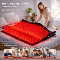 Red Light Therapy Mat Designed for Full Body Treatment, 2600 Dual-Wavelength LEDs, Medical-Grade TPU, 75x35 Inches