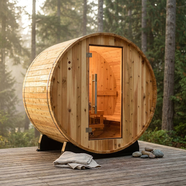 Duet 2-Person Outdoor Barrel Sauna