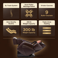 Jin Espresso Synthetic Leather SL Track Massage Chair — Results & Stats