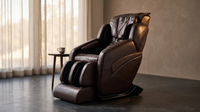 Jin Espresso Synthetic Leather SL Track Massage Chair — Lifestyle
