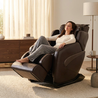 Jin Espresso Synthetic Leather SL Track Massage Chair — Lifestyle