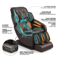 Jin Espresso Synthetic Leather SL Track Massage Chair — How It Works